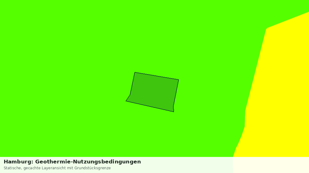 Statische Kartenansicht: Hamburg: Geothermie-Nutzungsbedingungen