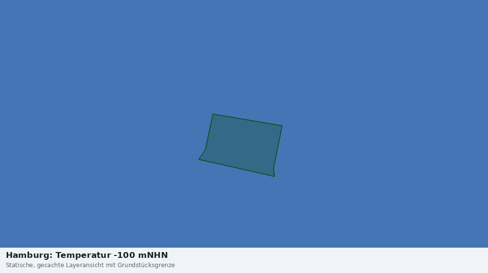 Statische Kartenansicht: Hamburg: Temperatur -100 mNHN