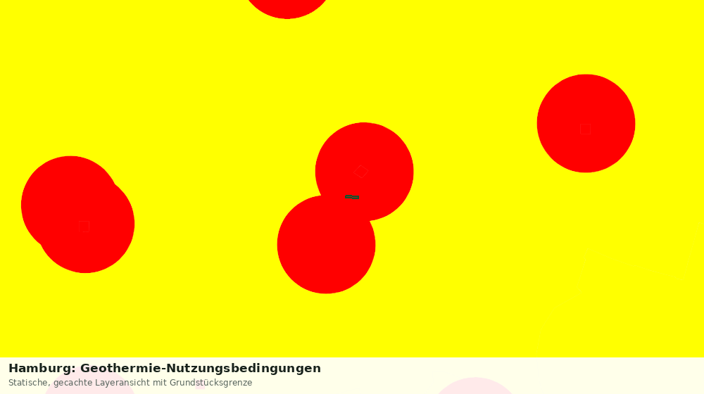Statische Kartenansicht: Hamburg: Geothermie-Nutzungsbedingungen