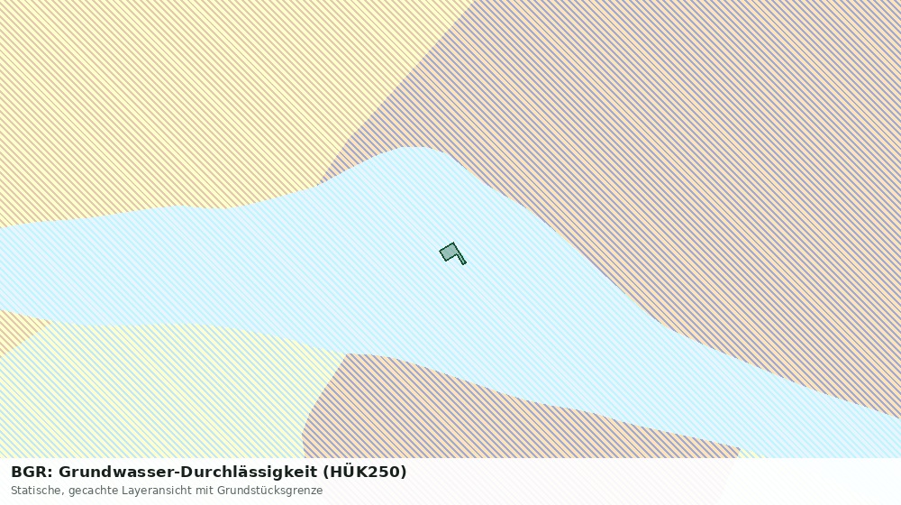 Statische Kartenansicht: BGR: Grundwasser-Durchlässigkeit (HÜK250)