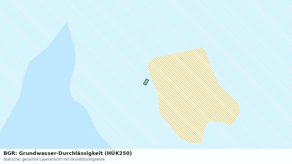 Statische Kartenansicht: BGR: Grundwasser-Durchlässigkeit (HÜK250)