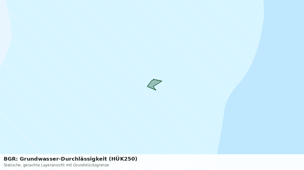 Statische Kartenansicht: BGR: Grundwasser-Durchlässigkeit (HÜK250)