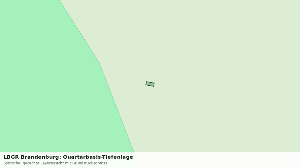 Statische Kartenansicht: LBGR Brandenburg: Quartärbasis-Tiefenlage