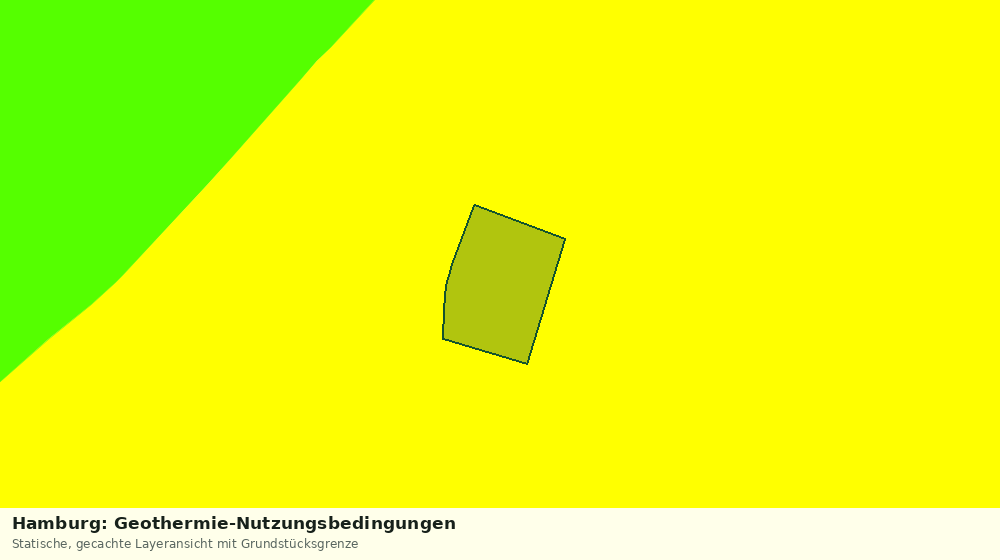 Statische Kartenansicht: Hamburg: Geothermie-Nutzungsbedingungen
