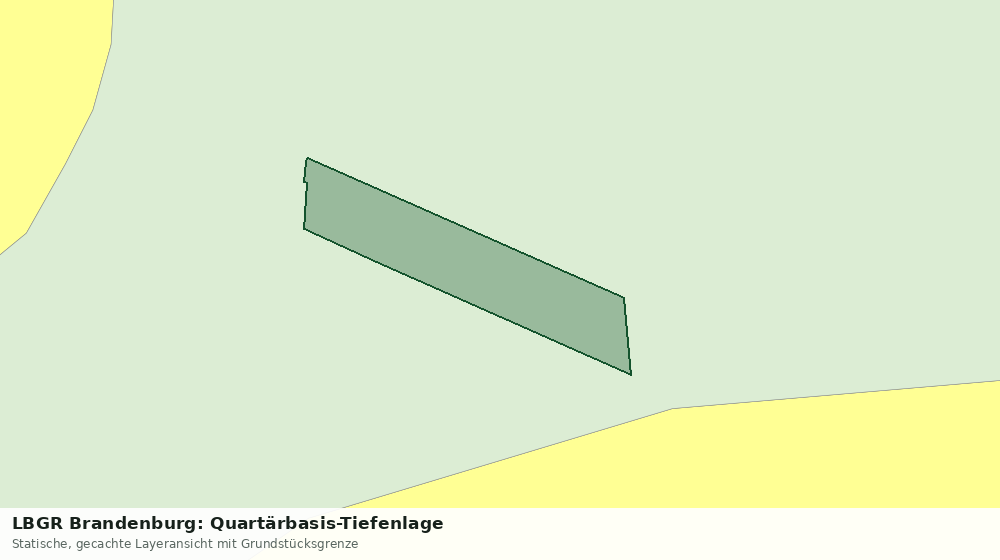 Statische Kartenansicht: LBGR Brandenburg: Quartärbasis-Tiefenlage