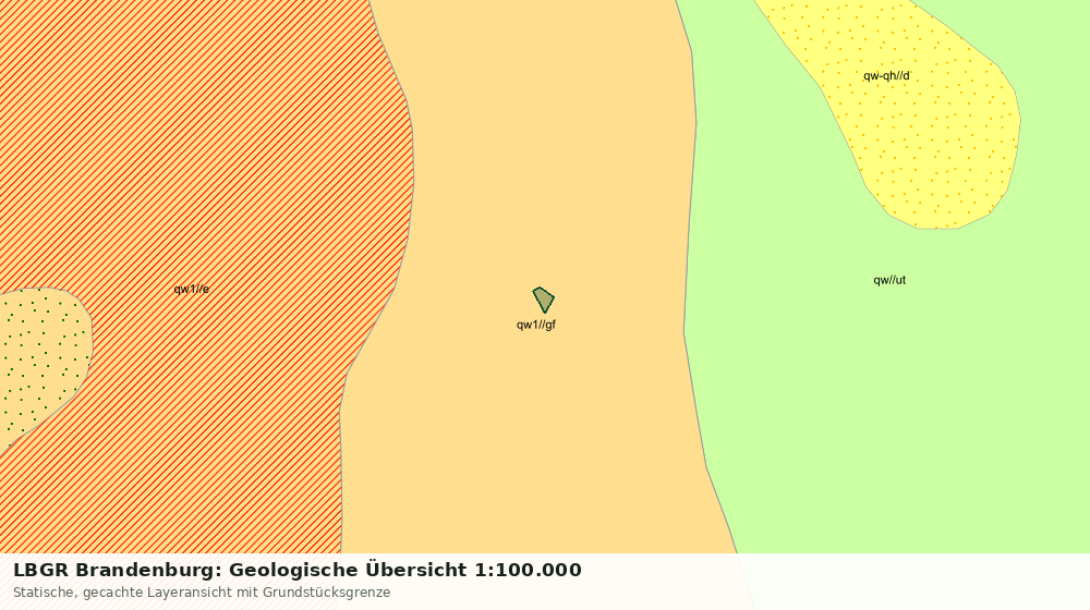 Statische Kartenansicht: LBGR Brandenburg: Geologische Übersicht 1:100.000