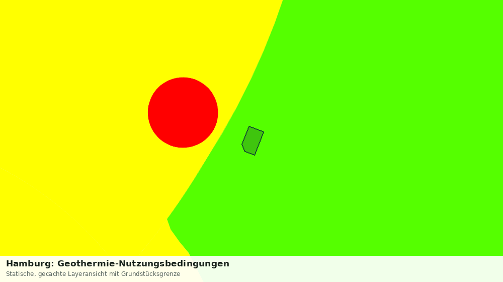 Statische Kartenansicht: Hamburg: Geothermie-Nutzungsbedingungen