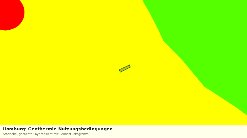 Statische Kartenansicht: Hamburg: Geothermie-Nutzungsbedingungen