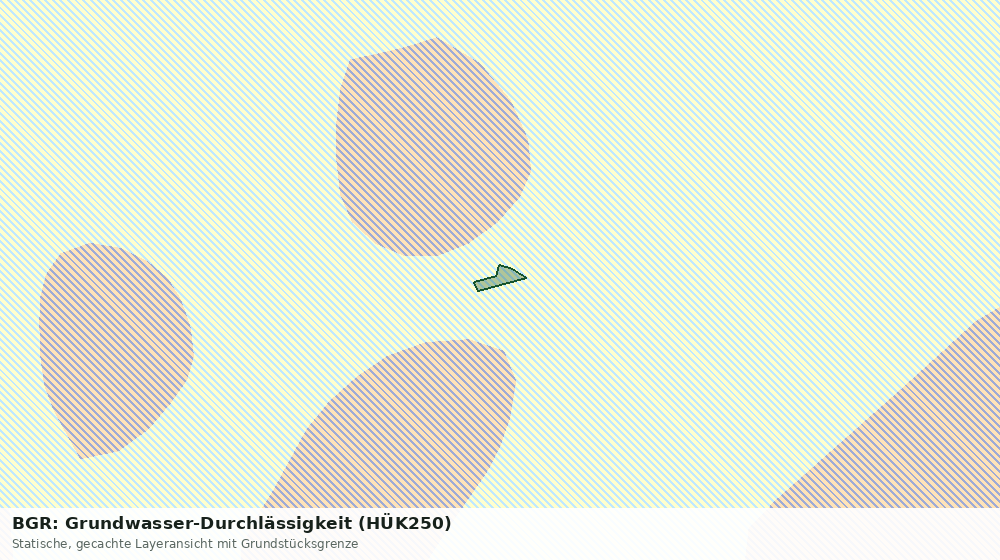 Statische Kartenansicht: BGR: Grundwasser-Durchlässigkeit (HÜK250)