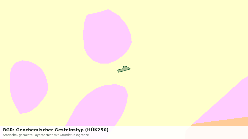 Statische Kartenansicht: BGR: Geochemischer Gesteinstyp (HÜK250)