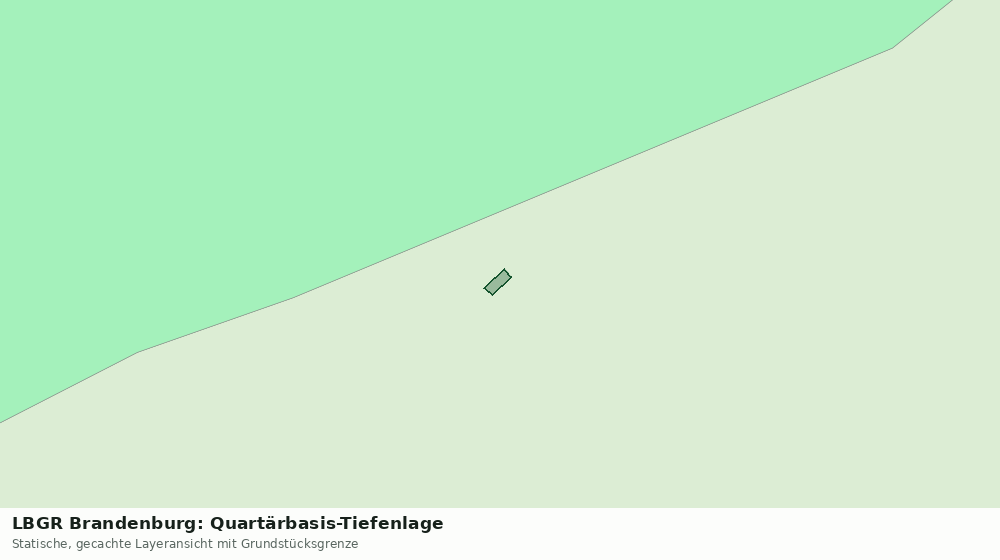 Statische Kartenansicht: LBGR Brandenburg: Quartärbasis-Tiefenlage