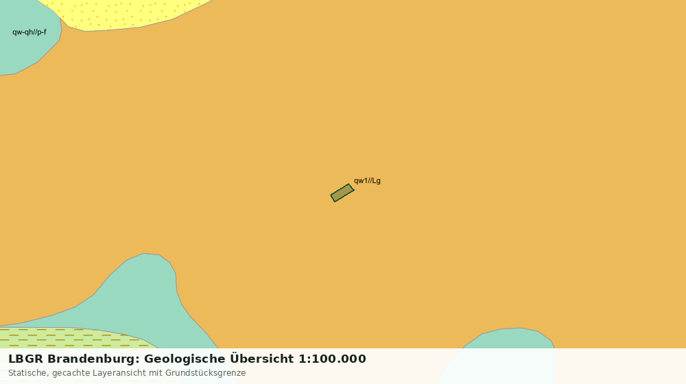 Statische Kartenansicht: LBGR Brandenburg: Geologische Übersicht 1:100.000