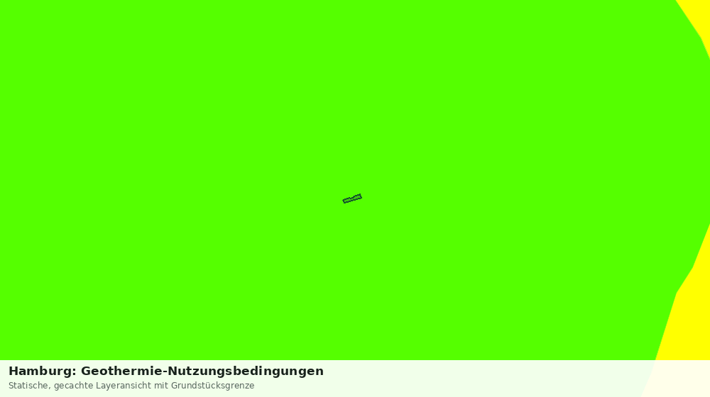 Statische Kartenansicht: Hamburg: Geothermie-Nutzungsbedingungen