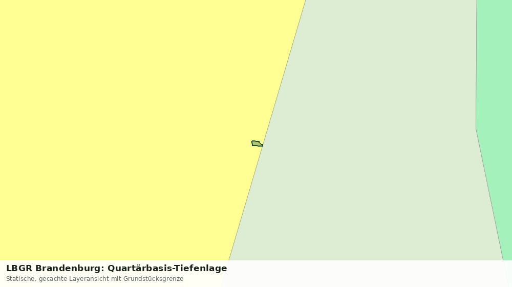 Statische Kartenansicht: LBGR Brandenburg: Quartärbasis-Tiefenlage