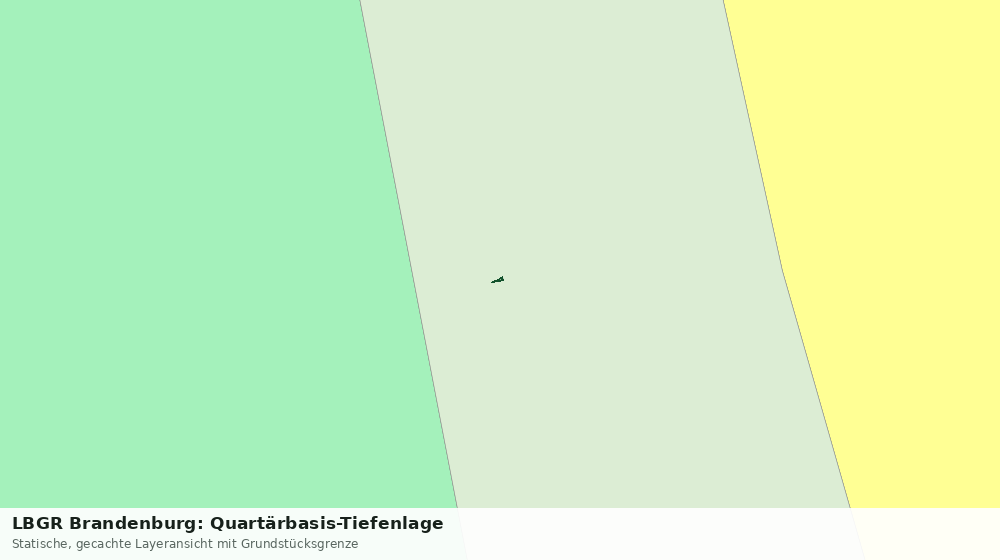 Statische Kartenansicht: LBGR Brandenburg: Quartärbasis-Tiefenlage