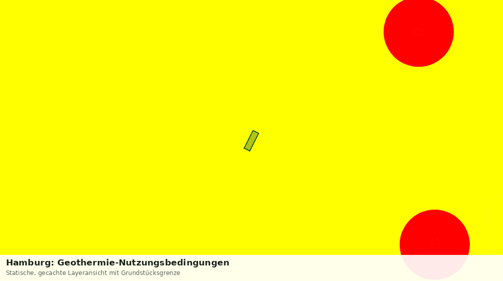 Statische Kartenansicht: Hamburg: Geothermie-Nutzungsbedingungen