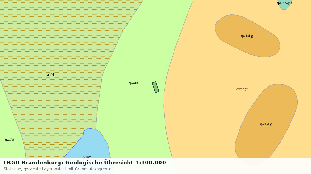 Statische Kartenansicht: LBGR Brandenburg: Geologische Übersicht 1:100.000