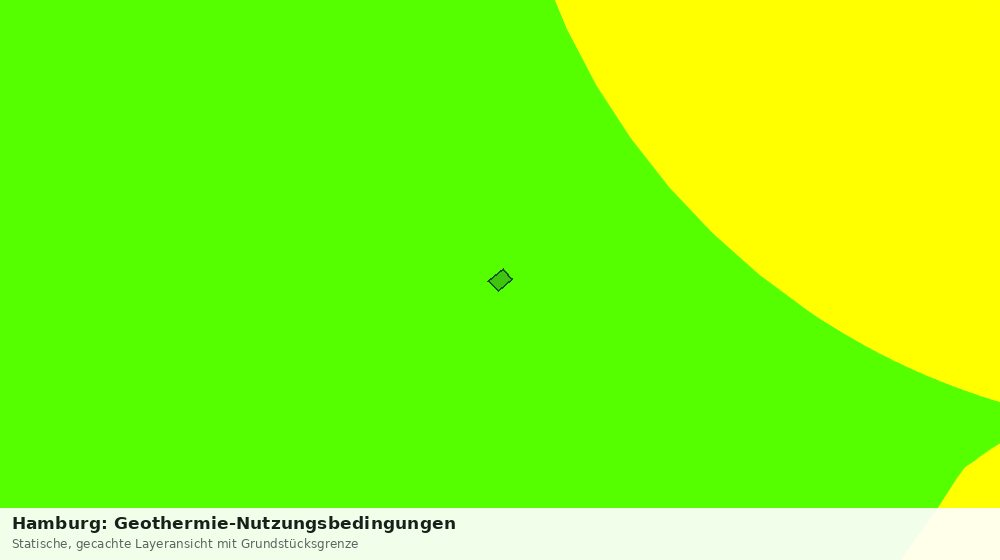 Statische Kartenansicht: Hamburg: Geothermie-Nutzungsbedingungen