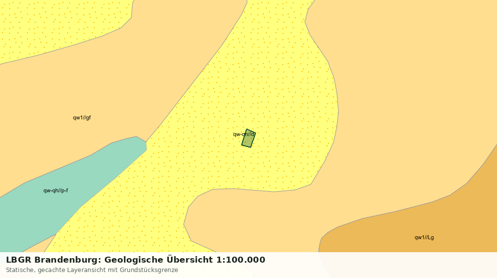 Statische Kartenansicht: LBGR Brandenburg: Geologische Übersicht 1:100.000