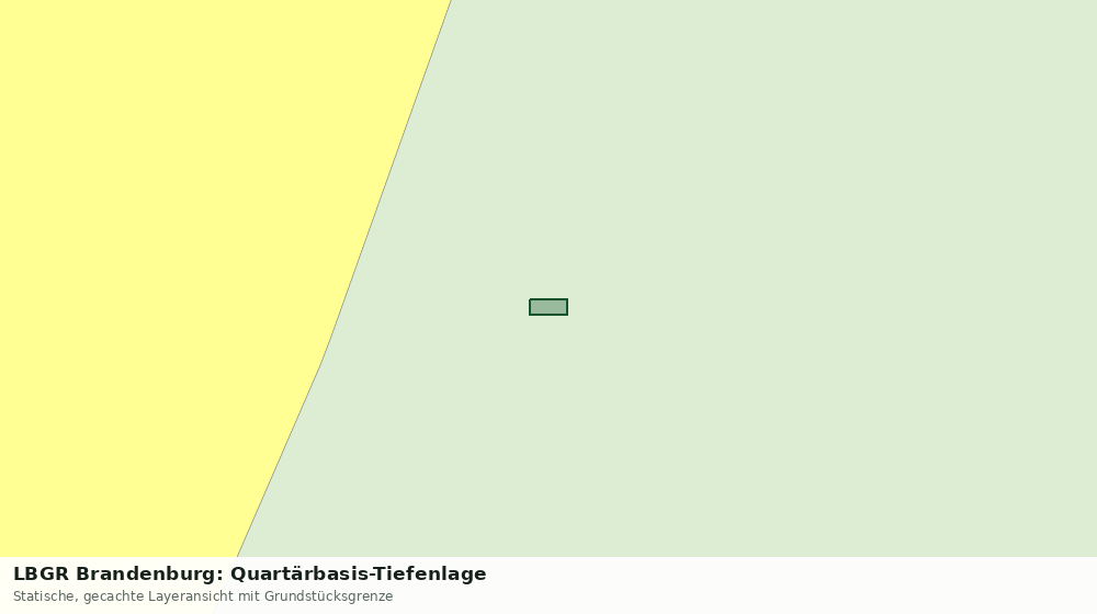 Statische Kartenansicht: LBGR Brandenburg: Quartärbasis-Tiefenlage