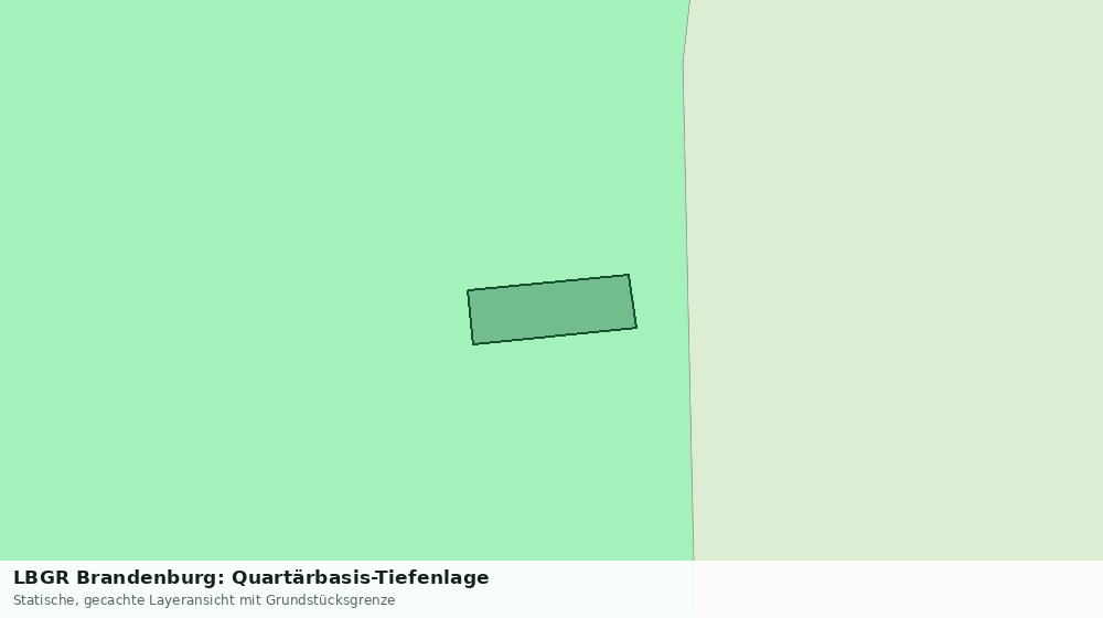 Statische Kartenansicht: LBGR Brandenburg: Quartärbasis-Tiefenlage