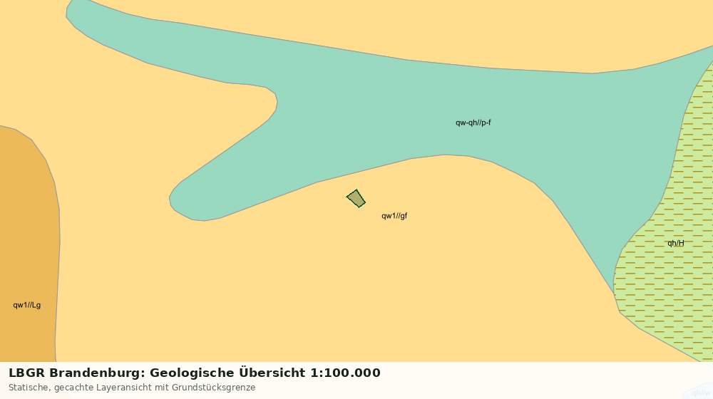 Statische Kartenansicht: LBGR Brandenburg: Geologische Übersicht 1:100.000