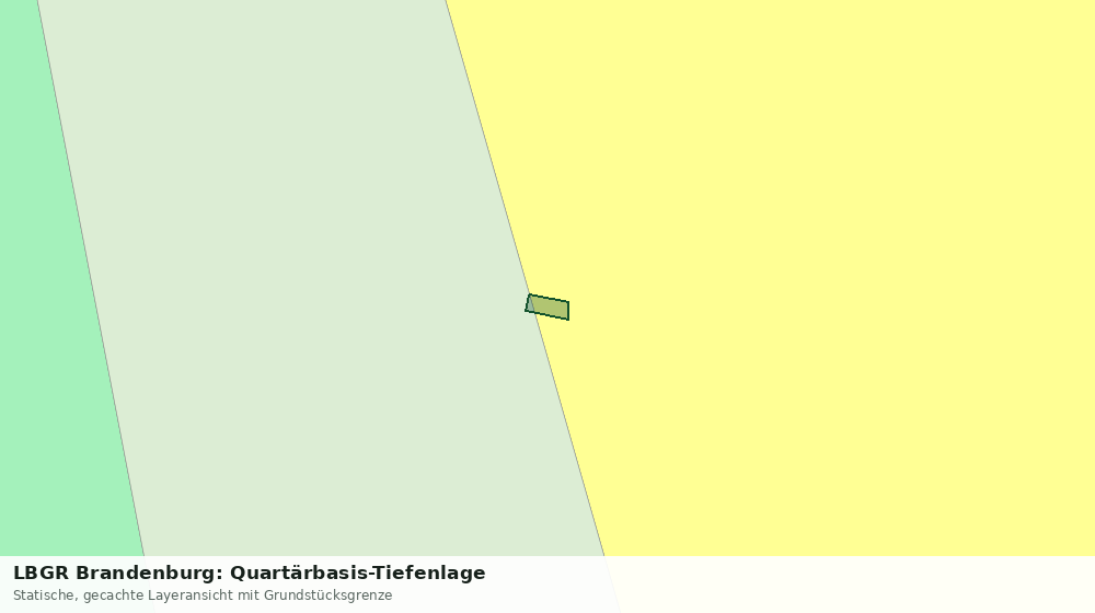 Statische Kartenansicht: LBGR Brandenburg: Quartärbasis-Tiefenlage