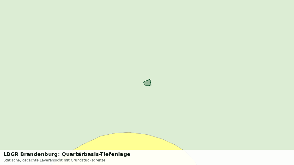 Statische Kartenansicht: LBGR Brandenburg: Quartärbasis-Tiefenlage