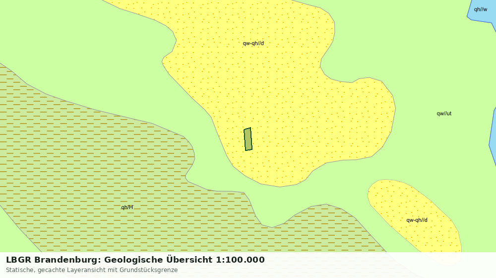Statische Kartenansicht: LBGR Brandenburg: Geologische Übersicht 1:100.000