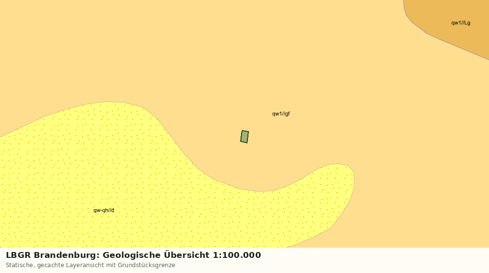 Statische Kartenansicht: LBGR Brandenburg: Geologische Übersicht 1:100.000