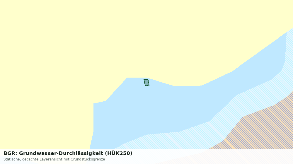 Statische Kartenansicht: BGR: Grundwasser-Durchlässigkeit (HÜK250)