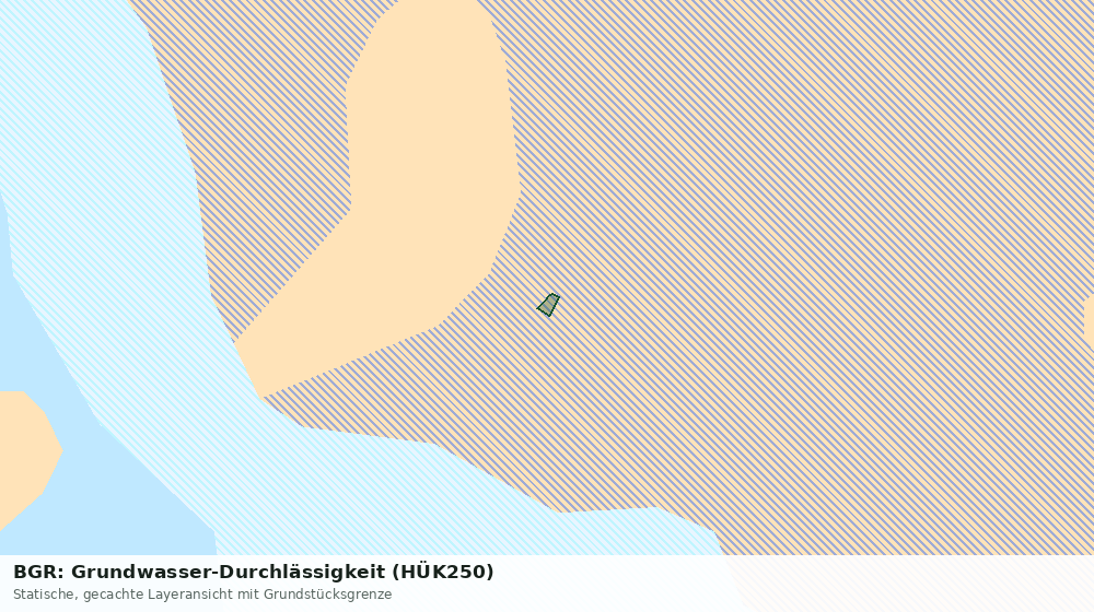 Statische Kartenansicht: BGR: Grundwasser-Durchlässigkeit (HÜK250)