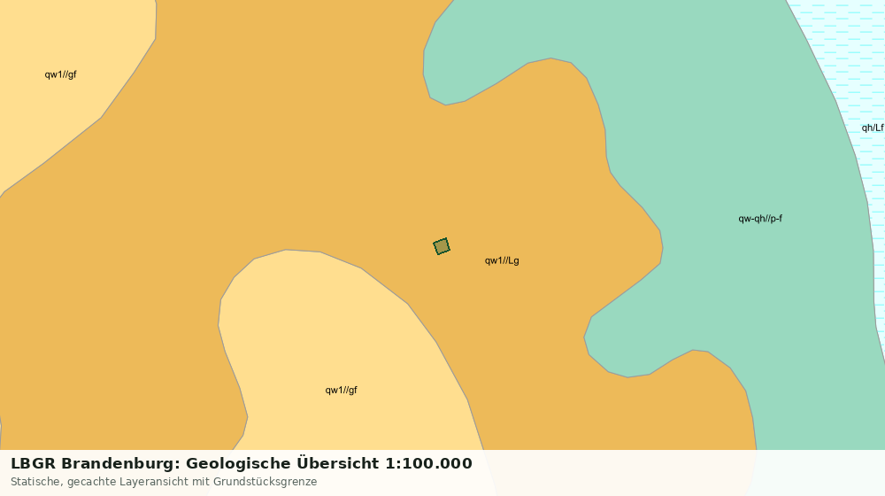 Statische Kartenansicht: LBGR Brandenburg: Geologische Übersicht 1:100.000