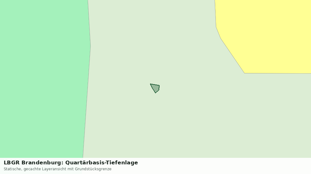 Statische Kartenansicht: LBGR Brandenburg: Quartärbasis-Tiefenlage