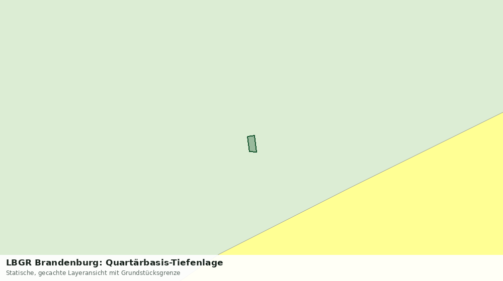 Statische Kartenansicht: LBGR Brandenburg: Quartärbasis-Tiefenlage