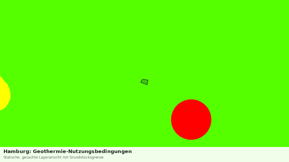 Statische Kartenansicht: Hamburg: Geothermie-Nutzungsbedingungen