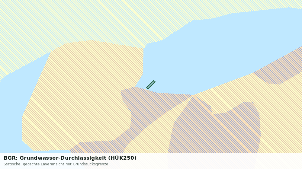 Statische Kartenansicht: BGR: Grundwasser-Durchlässigkeit (HÜK250)