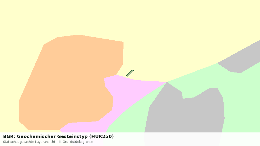 Statische Kartenansicht: BGR: Geochemischer Gesteinstyp (HÜK250)