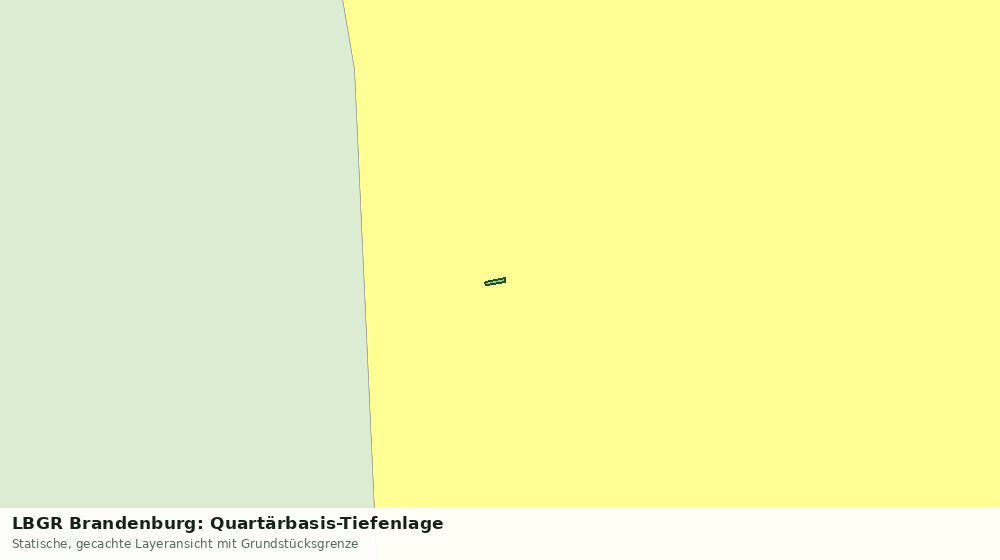 Statische Kartenansicht: LBGR Brandenburg: Quartärbasis-Tiefenlage