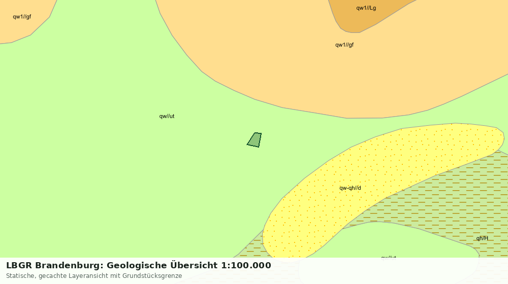 Statische Kartenansicht: LBGR Brandenburg: Geologische Übersicht 1:100.000