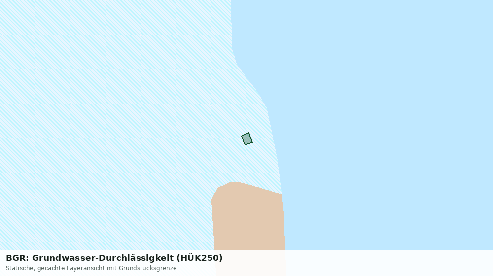 Statische Kartenansicht: BGR: Grundwasser-Durchlässigkeit (HÜK250)