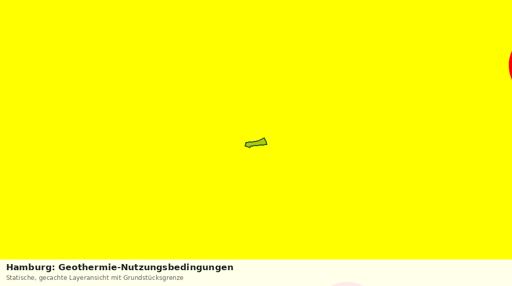 Statische Kartenansicht: Hamburg: Geothermie-Nutzungsbedingungen