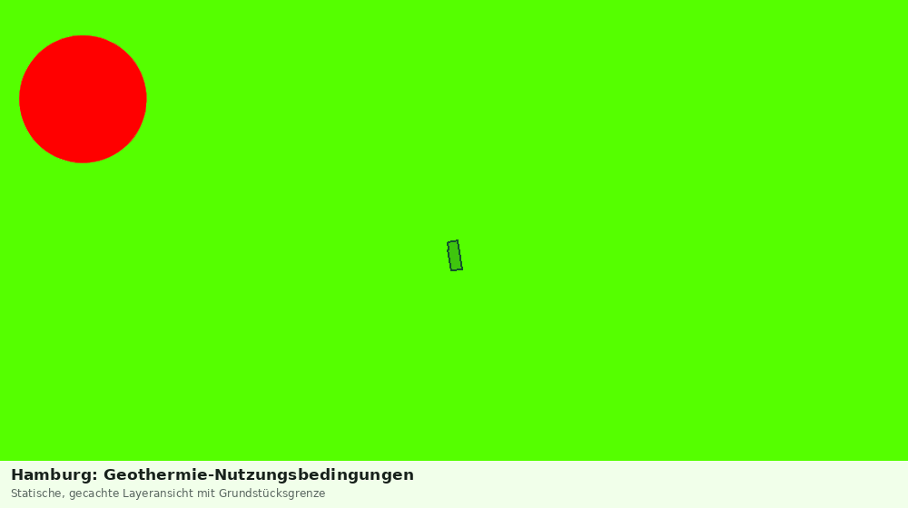 Statische Kartenansicht: Hamburg: Geothermie-Nutzungsbedingungen