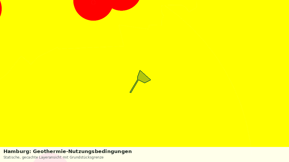 Statische Kartenansicht: Hamburg: Geothermie-Nutzungsbedingungen