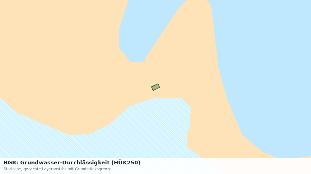 Statische Kartenansicht: BGR: Grundwasser-Durchlässigkeit (HÜK250)