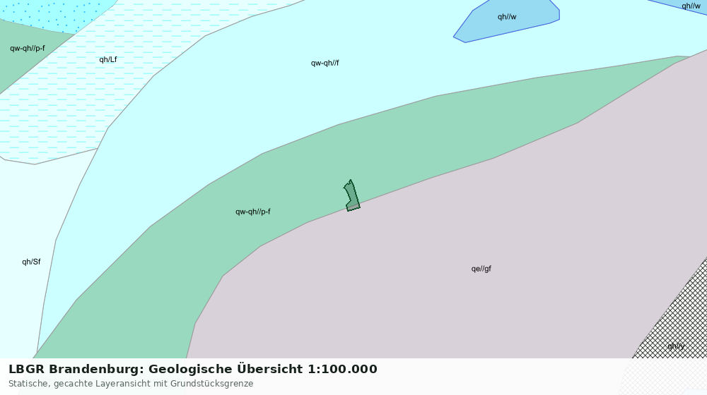 Statische Kartenansicht: LBGR Brandenburg: Geologische Übersicht 1:100.000