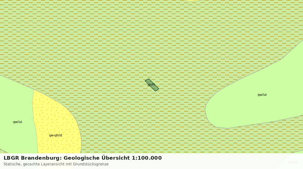 Statische Kartenansicht: LBGR Brandenburg: Geologische Übersicht 1:100.000