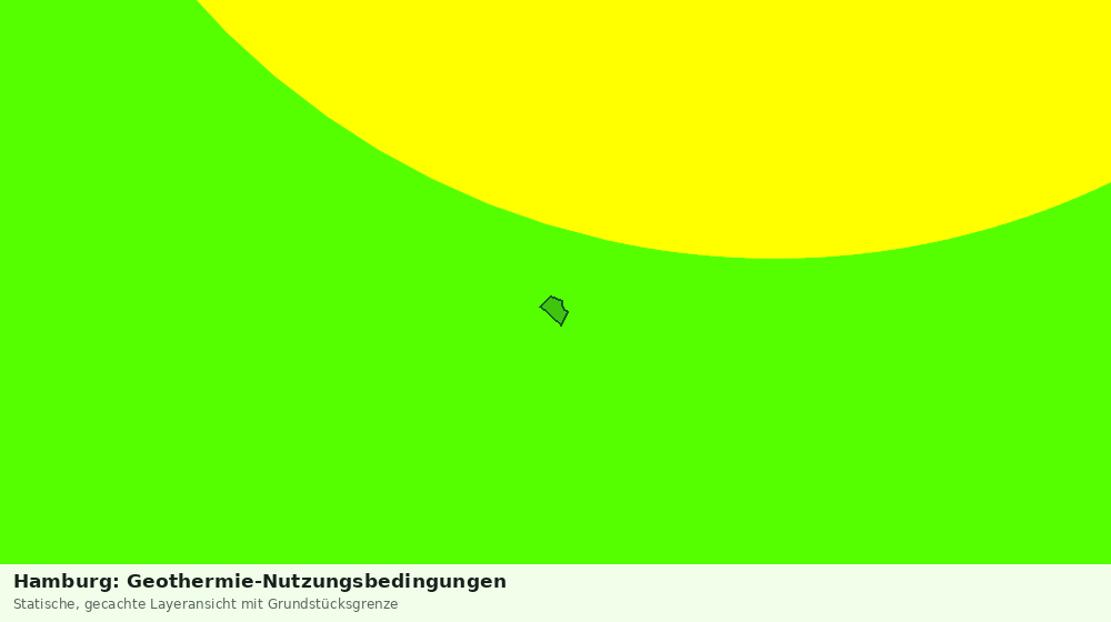 Statische Kartenansicht: Hamburg: Geothermie-Nutzungsbedingungen