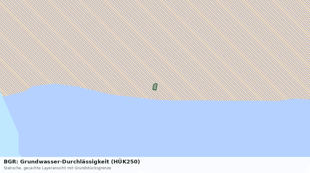Statische Kartenansicht: BGR: Grundwasser-Durchlässigkeit (HÜK250)
