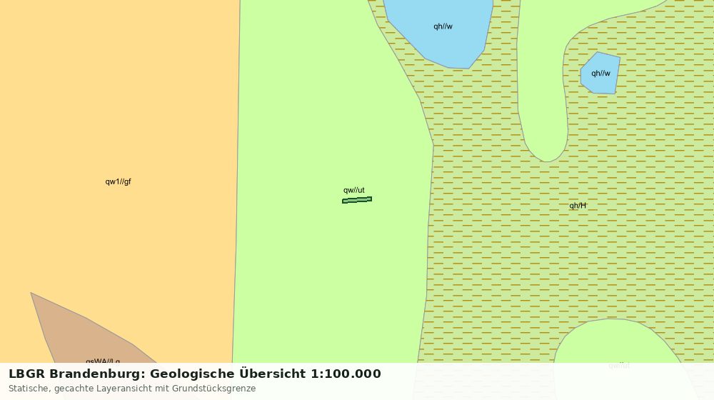 Statische Kartenansicht: LBGR Brandenburg: Geologische Übersicht 1:100.000